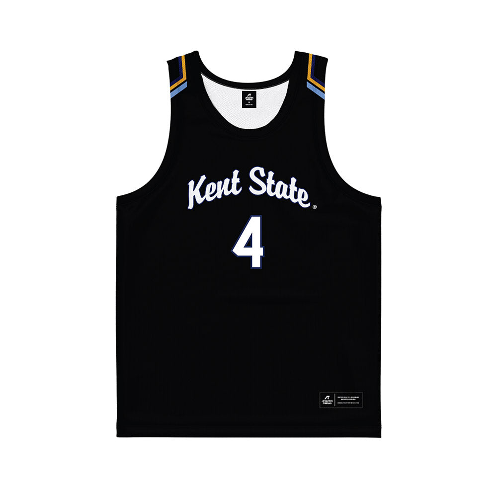 Kent State - NCAA Women's Basketball : Journey Hildebrand - Black Basketball Jersey-0