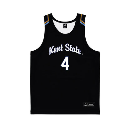 Kent State - NCAA Women's Basketball : Journey Hildebrand - Black Basketball Jersey-0