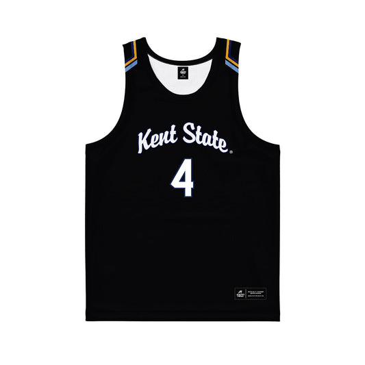 Kent State - NCAA Women's Basketball : Journey Hildebrand - Black Basketball Jersey-0