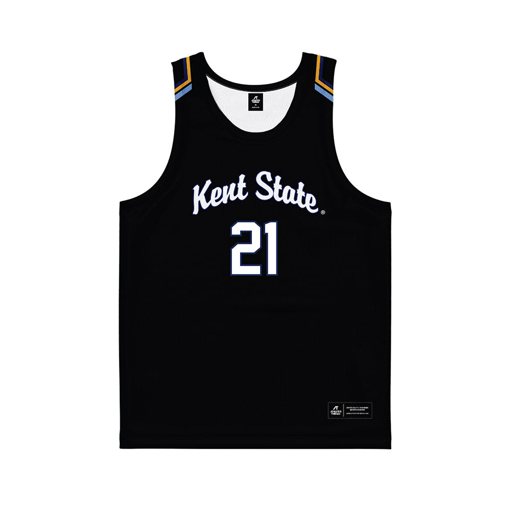 Kent State - NCAA Women's Basketball : Dionna Gray - Black Basketball Jersey