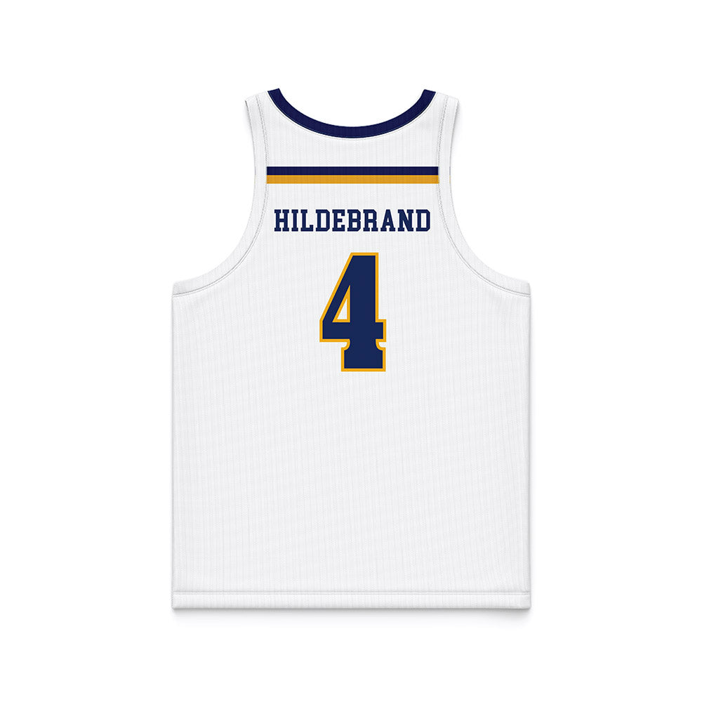 Kent State - NCAA Women's Basketball : Journey Hildebrand - White Basketball Jersey-1