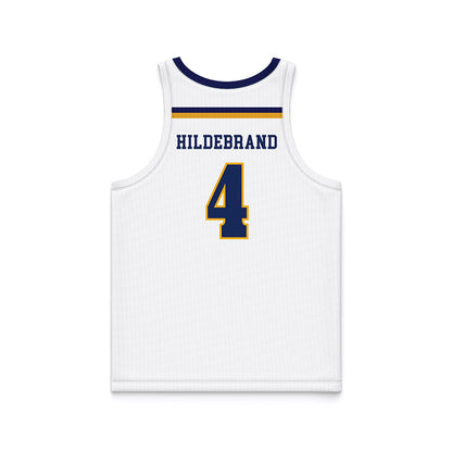 Kent State - NCAA Women's Basketball : Journey Hildebrand - White Basketball Jersey-1