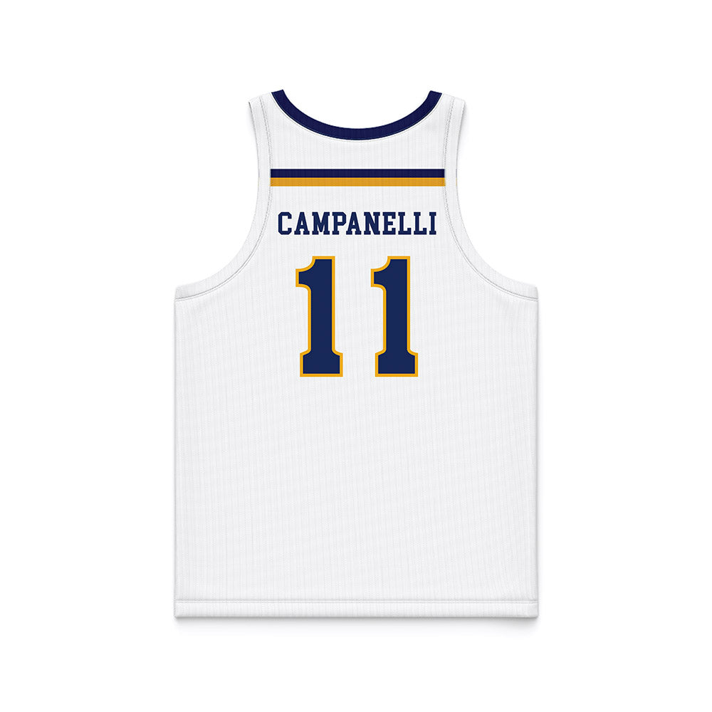 Kent State - NCAA Women's Basketball : Anna Campanelli - White Basketball Jersey-1