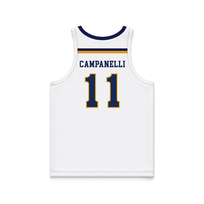 Kent State - NCAA Women's Basketball : Anna Campanelli - White Basketball Jersey-1
