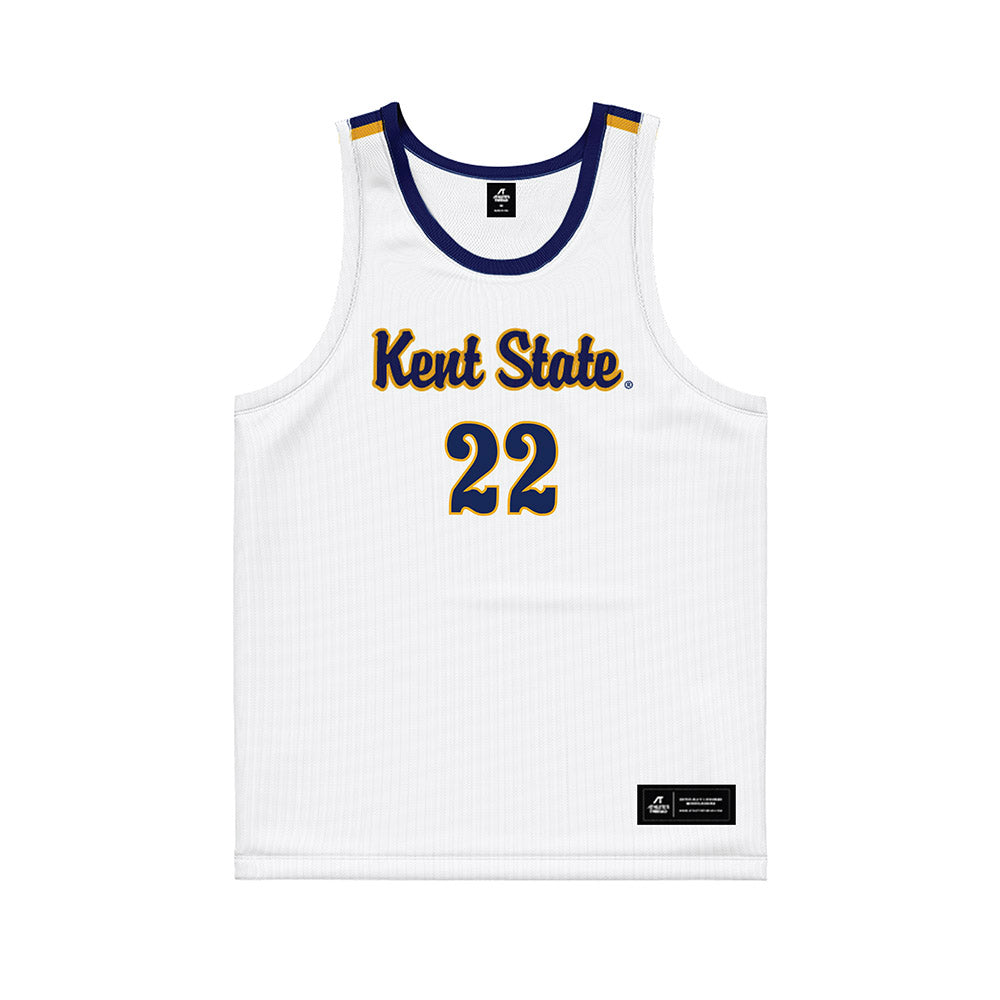 Kent State - NCAA Women's Basketball : Joy Bergstrom - White Basketball Jersey