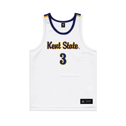 Kent State - NCAA Women's Basketball : Corynne Hauser - White Basketball Jersey-0