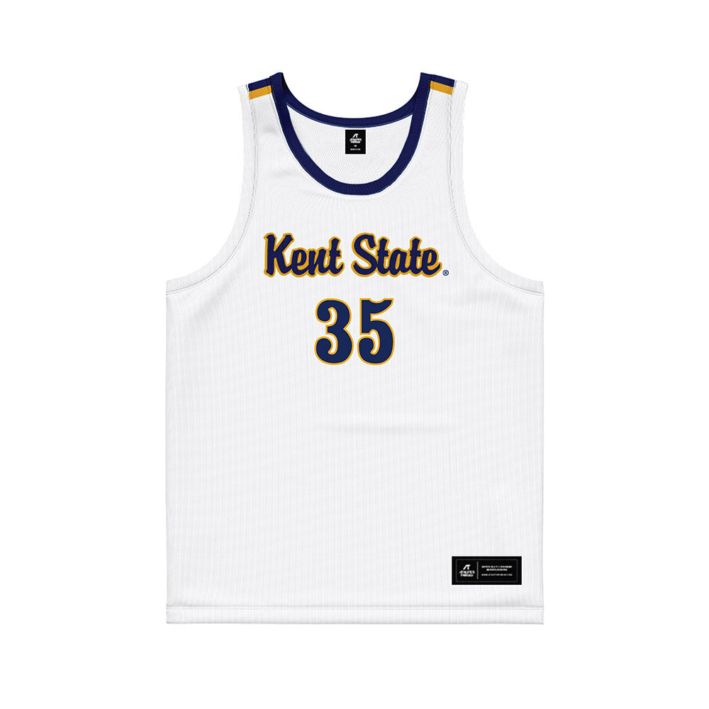Kent State - NCAA Women's Basketball : Emory Klatt - White Basketball Jersey-0