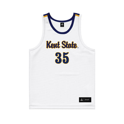 Kent State - NCAA Women's Basketball : Emory Klatt - White Basketball Jersey-0