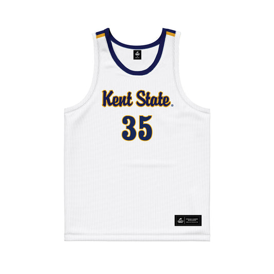 Kent State - NCAA Women's Basketball : Emory Klatt - White Basketball Jersey-0