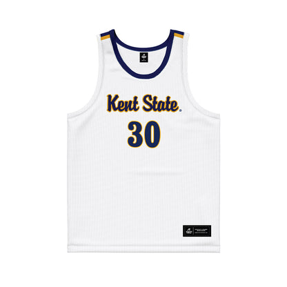 Kent State - NCAA Women's Basketball : Riley Rismiller - White Basketball Jersey