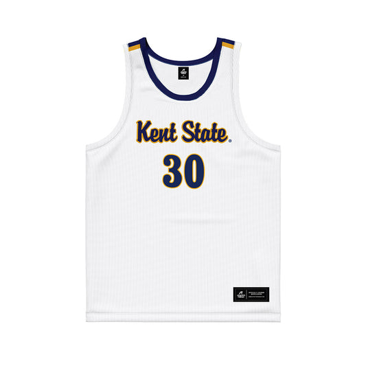 Kent State - NCAA Women's Basketball : Riley Rismiller - White Basketball Jersey