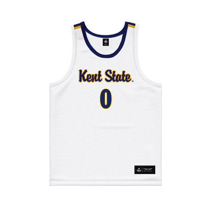 Kent State - NCAA Women's Basketball : Caitlyn Holmes - White Basketball Jersey-0