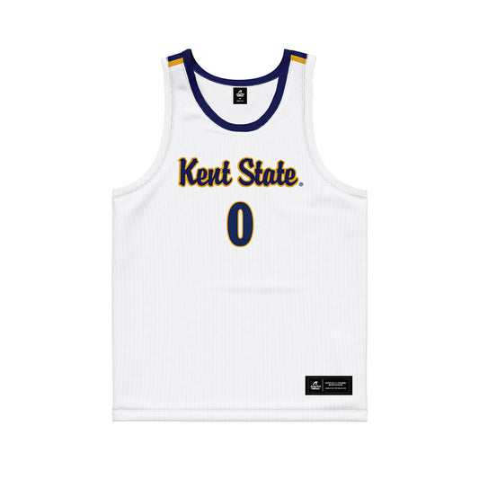 Kent State - NCAA Women's Basketball : Caitlyn Holmes - White Basketball Jersey-0
