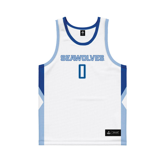  - NCAA Women's Basketball : Alysa Lopez - White Basketball Jersey-0