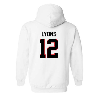Davidson - NCAA Football : Christian Lyons - Classic Fashion Shersey Hooded Sweatshirt-1