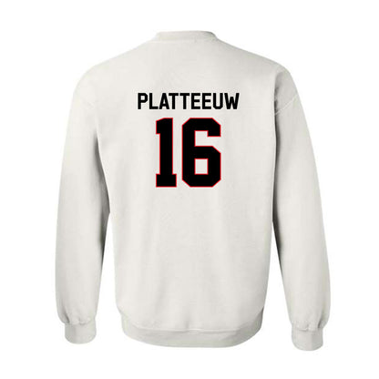 Davidson - NCAA Men's Basketball : Ian Platteeuw - Classic Fashion Shersey Crewneck Sweatshirt-1