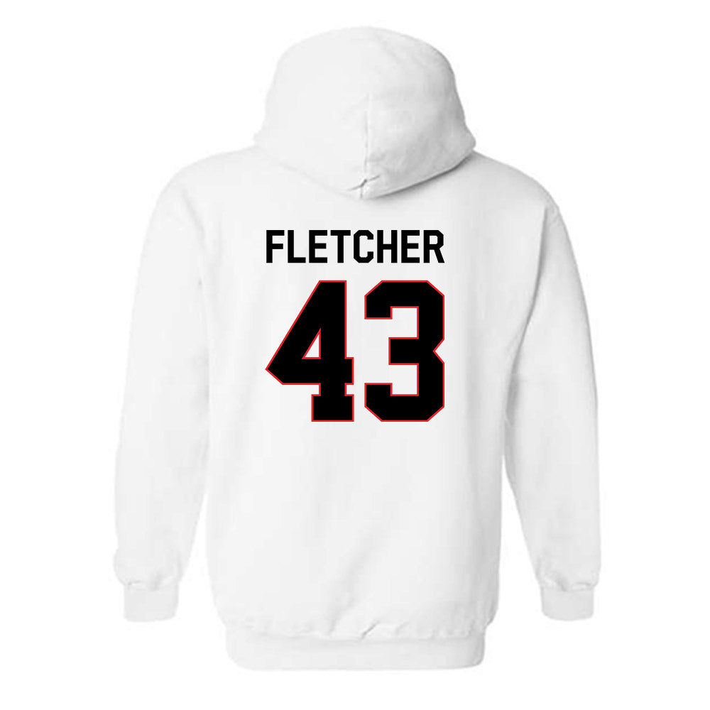 Davidson - NCAA Women's Lacrosse : Ella Fletcher - Classic Fashion Shersey Hooded Sweatshirt-1