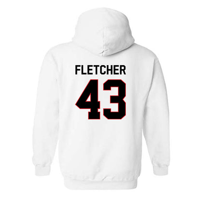 Davidson - NCAA Women's Lacrosse : Ella Fletcher - Classic Fashion Shersey Hooded Sweatshirt-1
