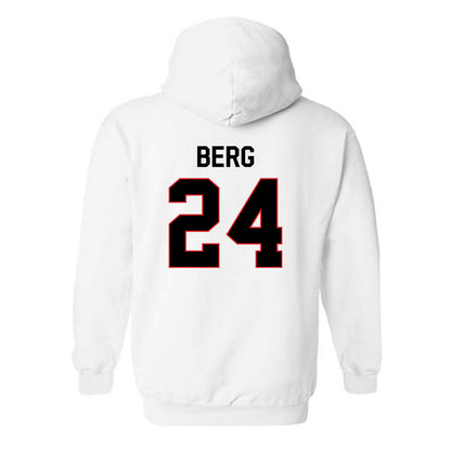 Davidson - NCAA Football : Brodey Berg - Classic Fashion Shersey Hooded Sweatshirt-1