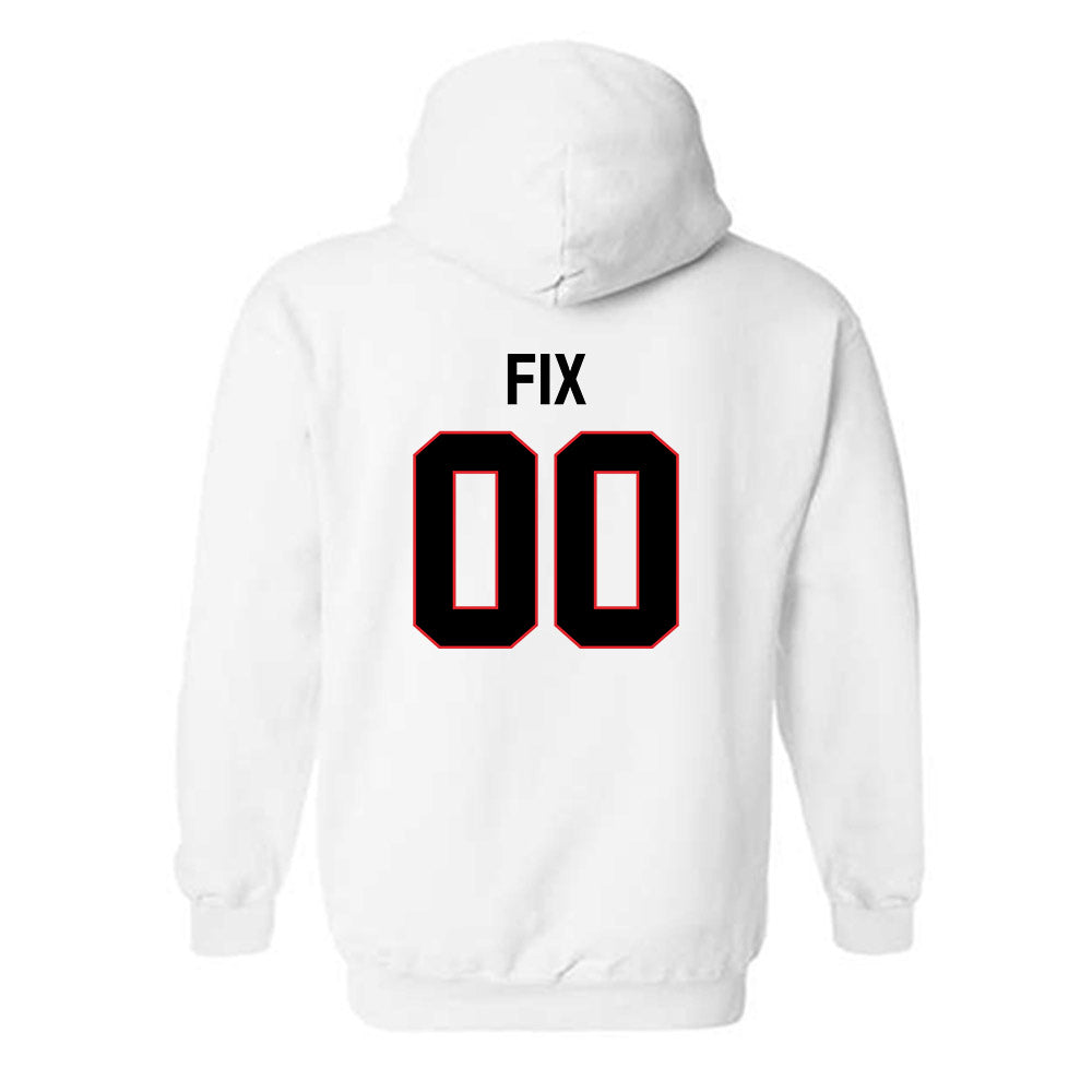 Davidson - NCAA Baseball : Isaac Fix - Classic Fashion Shersey Hooded Sweatshirt-1