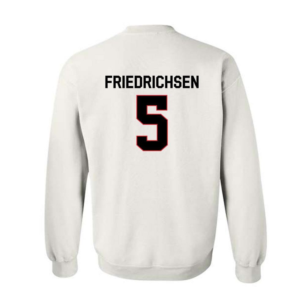 Davidson - NCAA Men's Basketball : Parker Friedrichsen - Classic Fashion Shersey Crewneck Sweatshirt-1