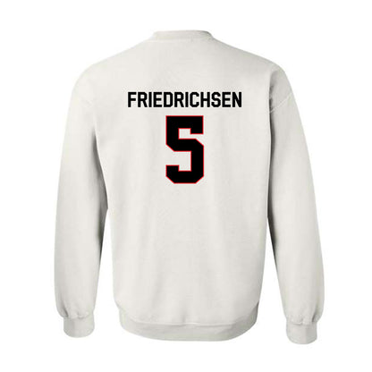 Davidson - NCAA Men's Basketball : Parker Friedrichsen - Classic Fashion Shersey Crewneck Sweatshirt-1