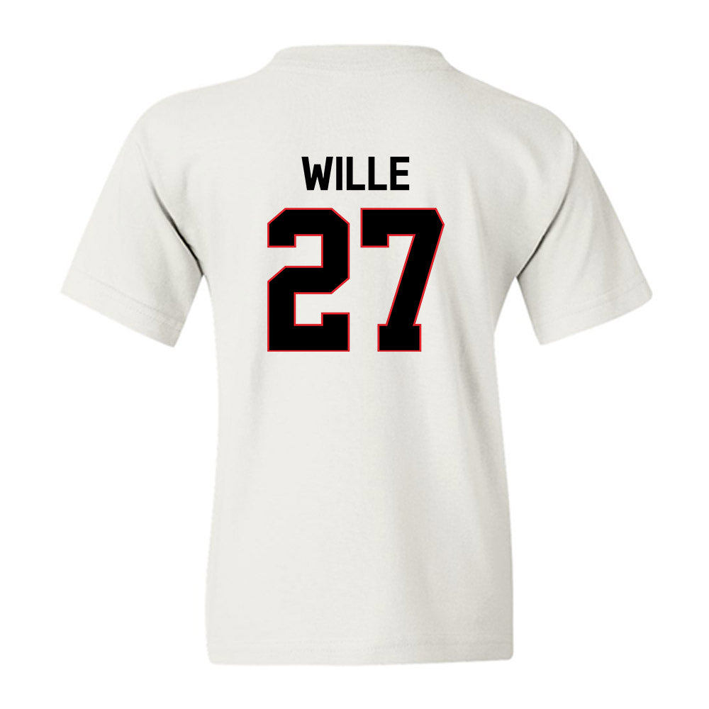 Davidson - NCAA Baseball : Tyler Wille - Classic Fashion Shersey Youth T-Shirt-1