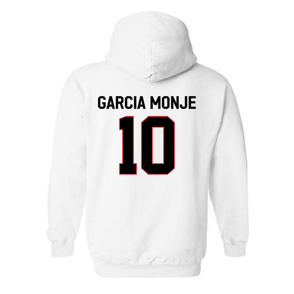 Davidson - NCAA Women's Basketball : Ines Garcia Monje - Classic Fashion Shersey Hooded Sweatshirt-1