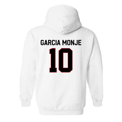 Davidson - NCAA Women's Basketball : Ines Garcia Monje - Classic Fashion Shersey Hooded Sweatshirt-1