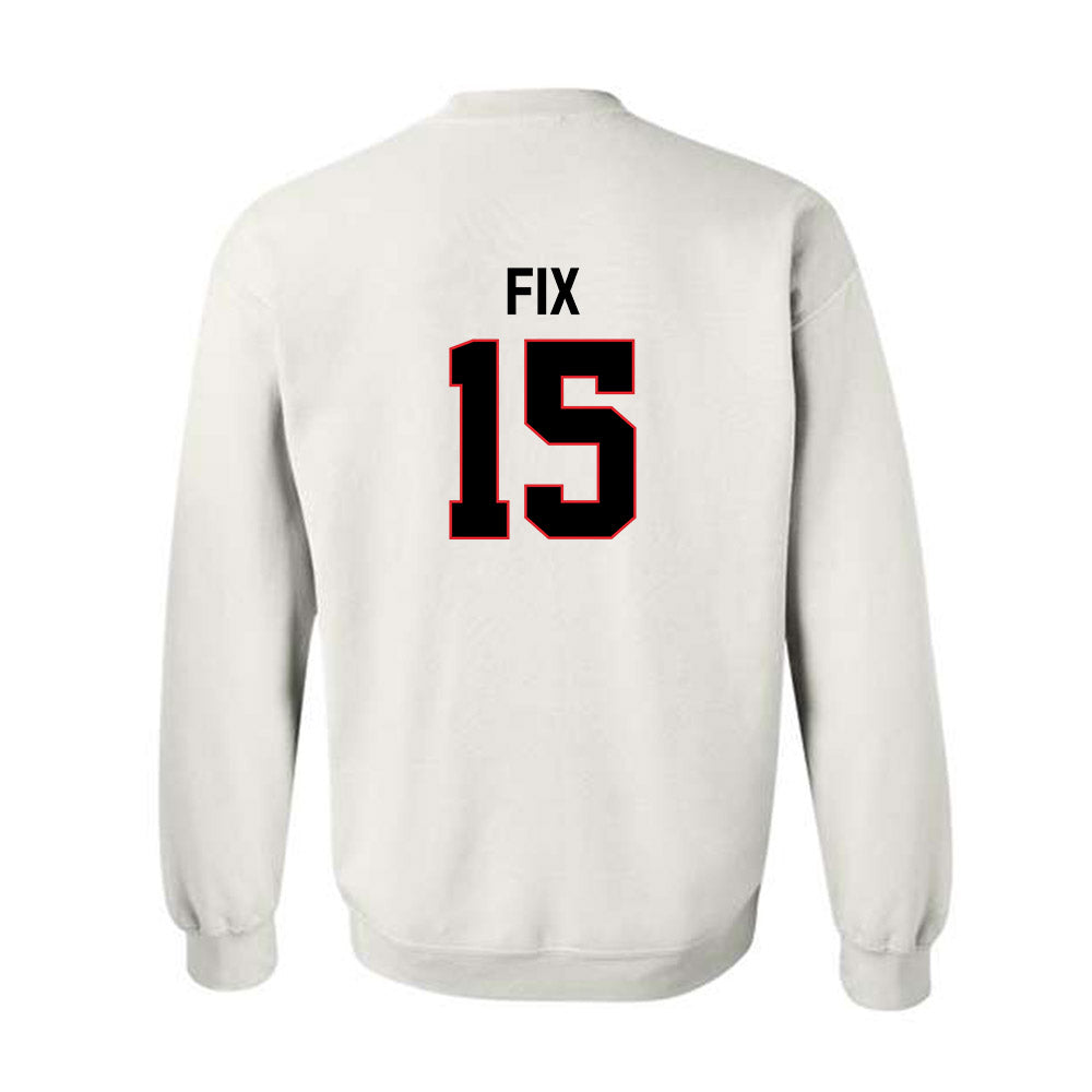 Davidson - NCAA Baseball : Isaac Fix - Classic Fashion Shersey Crewneck Sweatshirt-1