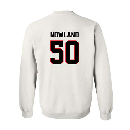 Davidson - NCAA Men's Basketball : John Nowland - Classic Fashion Shersey Crewneck Sweatshirt-1