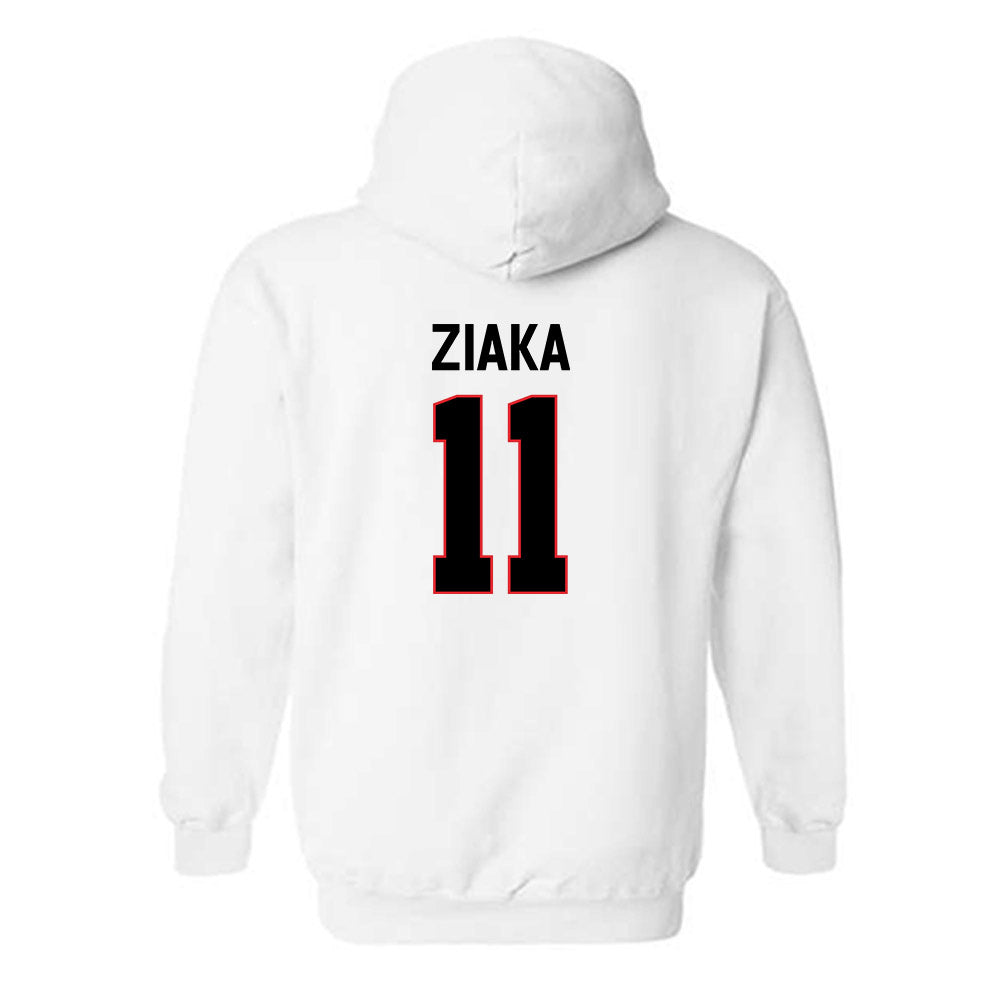 Davidson - NCAA Women's Basketball : Angeliki Ziaka - Classic Fashion Shersey Hooded Sweatshirt-1