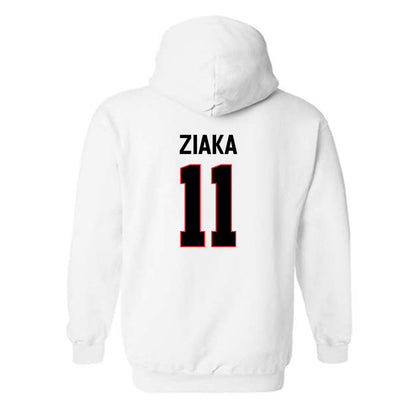 Davidson - NCAA Women's Basketball : Angeliki Ziaka - Classic Fashion Shersey Hooded Sweatshirt-1
