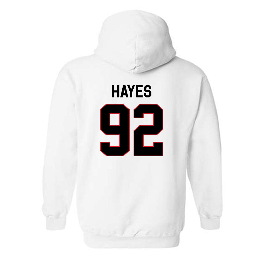 Davidson - NCAA Football : Christian Hayes - Classic Fashion Shersey Hooded Sweatshirt-1