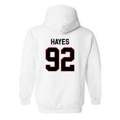 Davidson - NCAA Football : Christian Hayes - Classic Fashion Shersey Hooded Sweatshirt-1