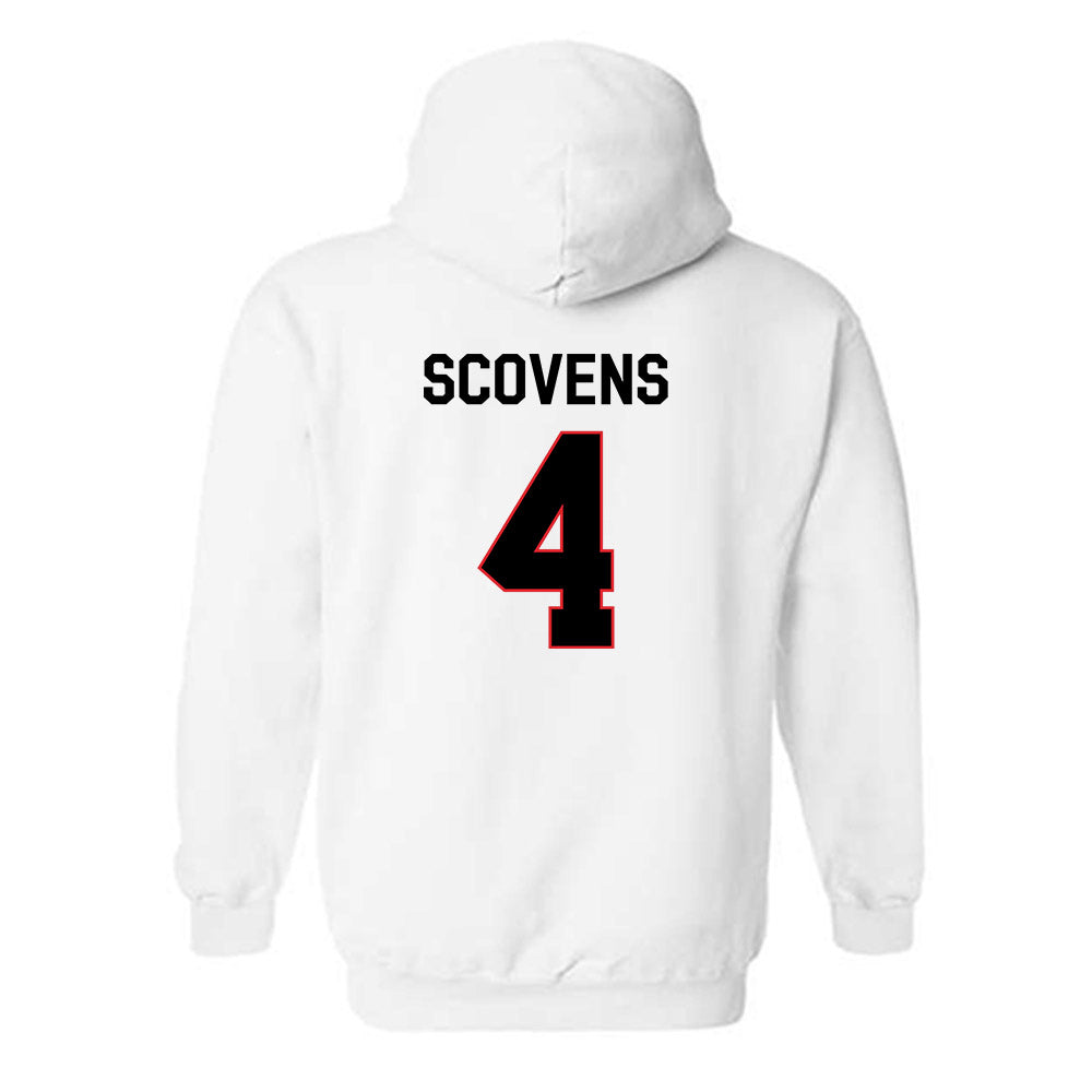 Davidson - NCAA Men's Basketball : Josh Scovens - Classic Fashion Shersey Hooded Sweatshirt-1
