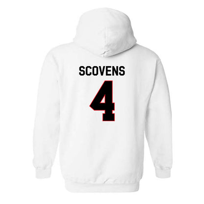 Davidson - NCAA Men's Basketball : Josh Scovens - Classic Fashion Shersey Hooded Sweatshirt-1