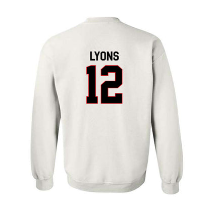 Davidson - NCAA Football : Christian Lyons - Classic Fashion Shersey Crewneck Sweatshirt-1