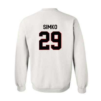 Davidson - NCAA Football : Carter Simko - Classic Fashion Shersey Crewneck Sweatshirt-1