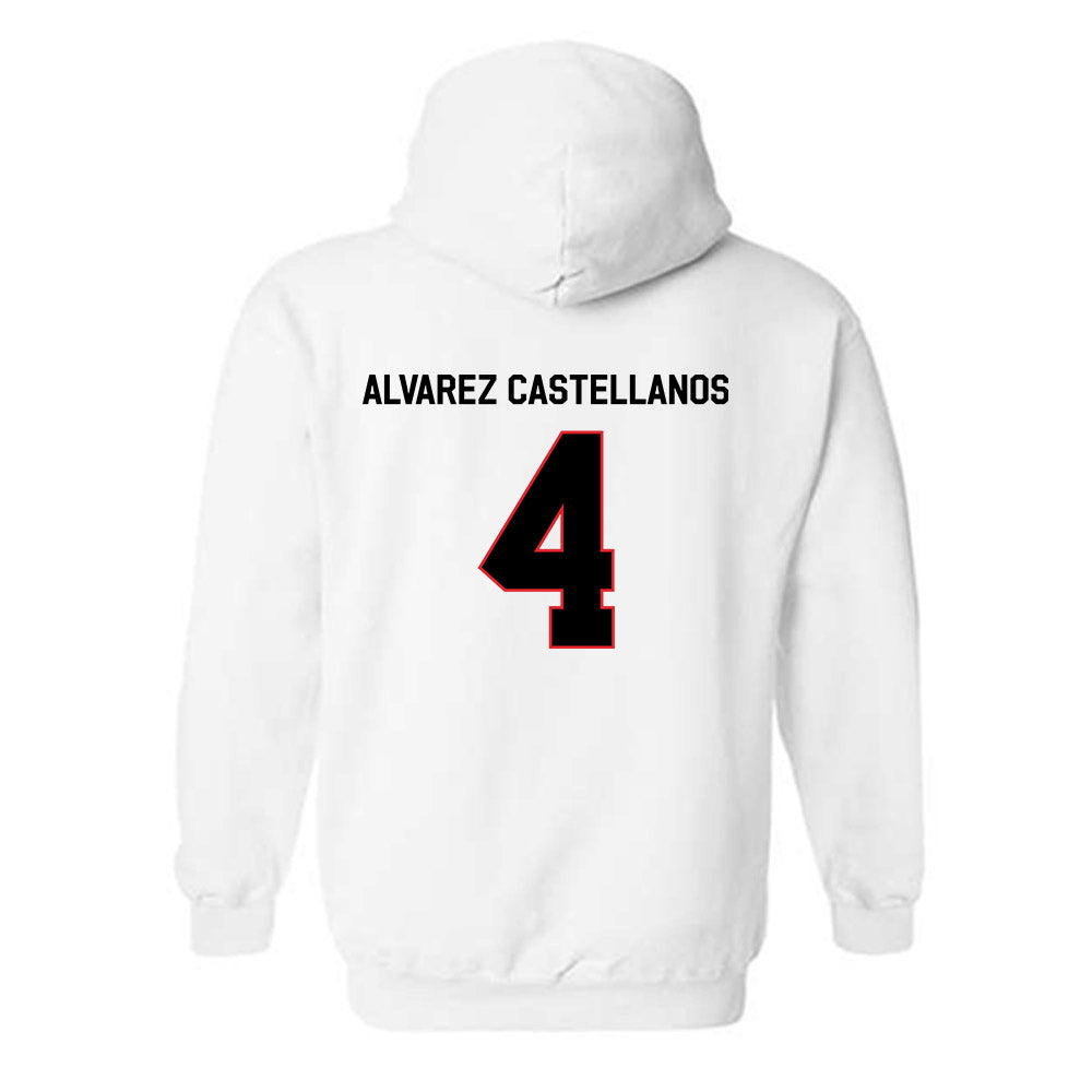 Davidson - NCAA Women's Basketball : Elena Alvarez Castellanos - Classic Fashion Shersey Hooded Sweatshirt-1