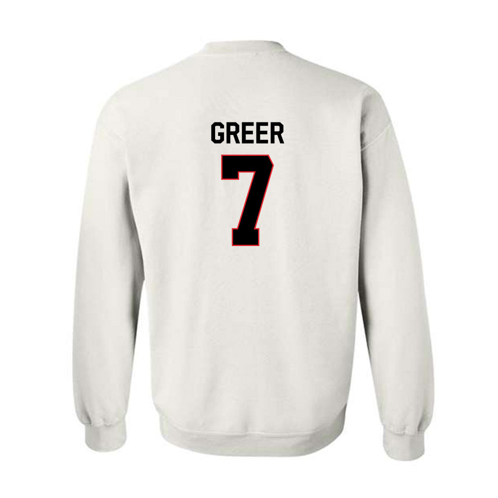Davidson - NCAA Men's Basketball : RJ Greer - Classic Fashion Shersey Crewneck Sweatshirt-1
