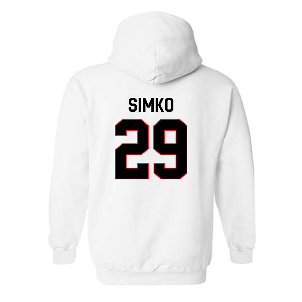 Davidson - NCAA Football : Carter Simko - Classic Fashion Shersey Hooded Sweatshirt-1