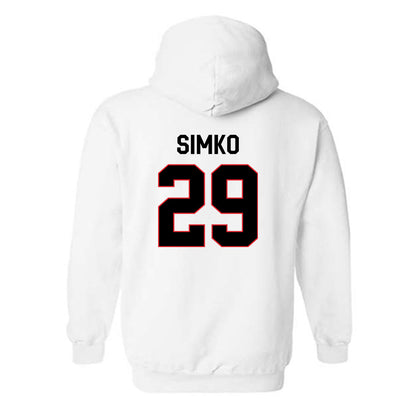 Davidson - NCAA Football : Carter Simko - Classic Fashion Shersey Hooded Sweatshirt-1