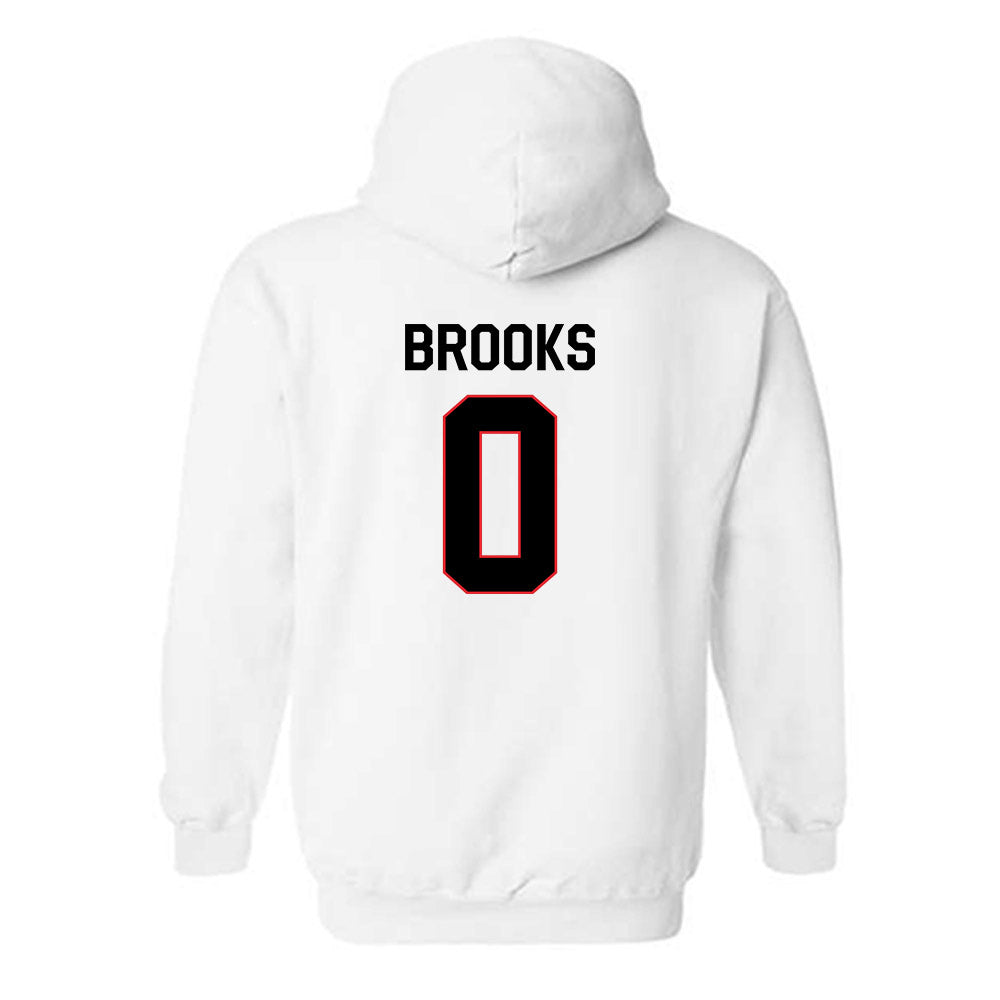 Davidson - NCAA Football : Hunter Brooks - Classic Fashion Shersey Hooded Sweatshirt-1
