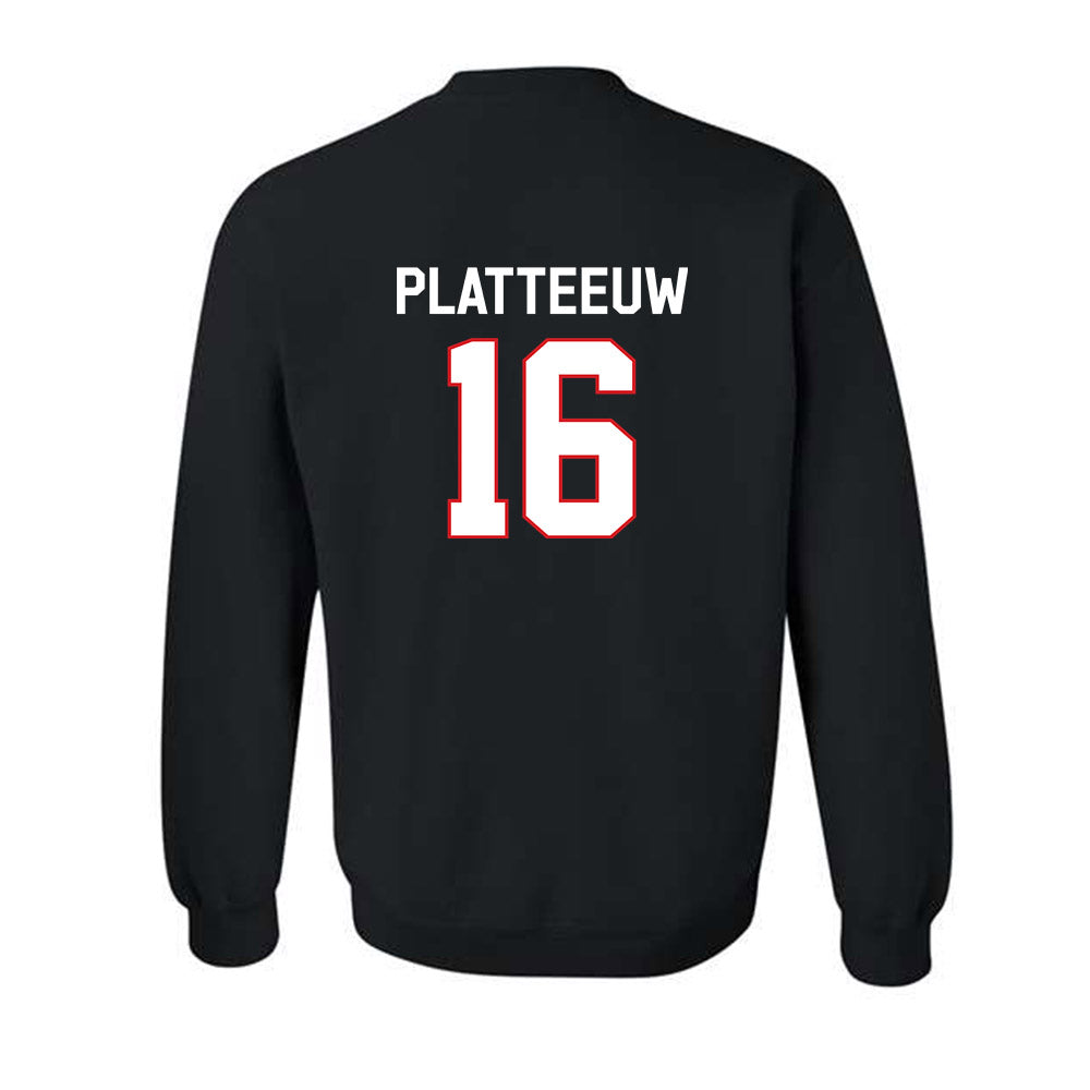 Davidson - NCAA Men's Basketball : Ian Platteeuw - Classic Fashion Shersey Crewneck Sweatshirt-1