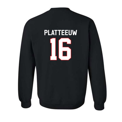 Davidson - NCAA Men's Basketball : Ian Platteeuw - Classic Fashion Shersey Crewneck Sweatshirt-1
