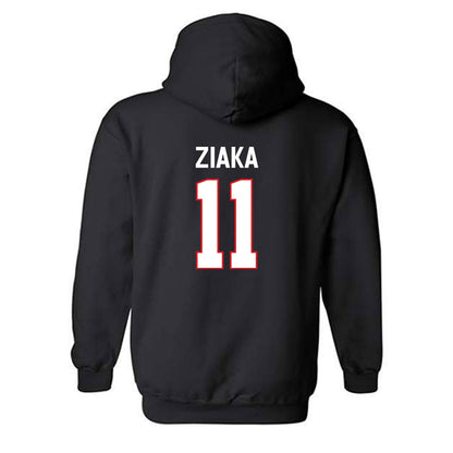 Davidson - NCAA Women's Basketball : Angeliki Ziaka - Classic Fashion Shersey Hooded Sweatshirt-1
