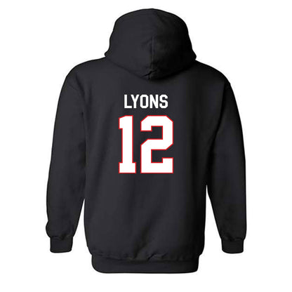 Davidson - NCAA Football : Christian Lyons - Classic Fashion Shersey Hooded Sweatshirt-1