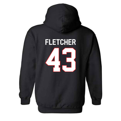Davidson - NCAA Women's Lacrosse : Ella Fletcher - Classic Fashion Shersey Hooded Sweatshirt-1