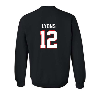 Davidson - NCAA Football : Christian Lyons - Classic Fashion Shersey Crewneck Sweatshirt-1